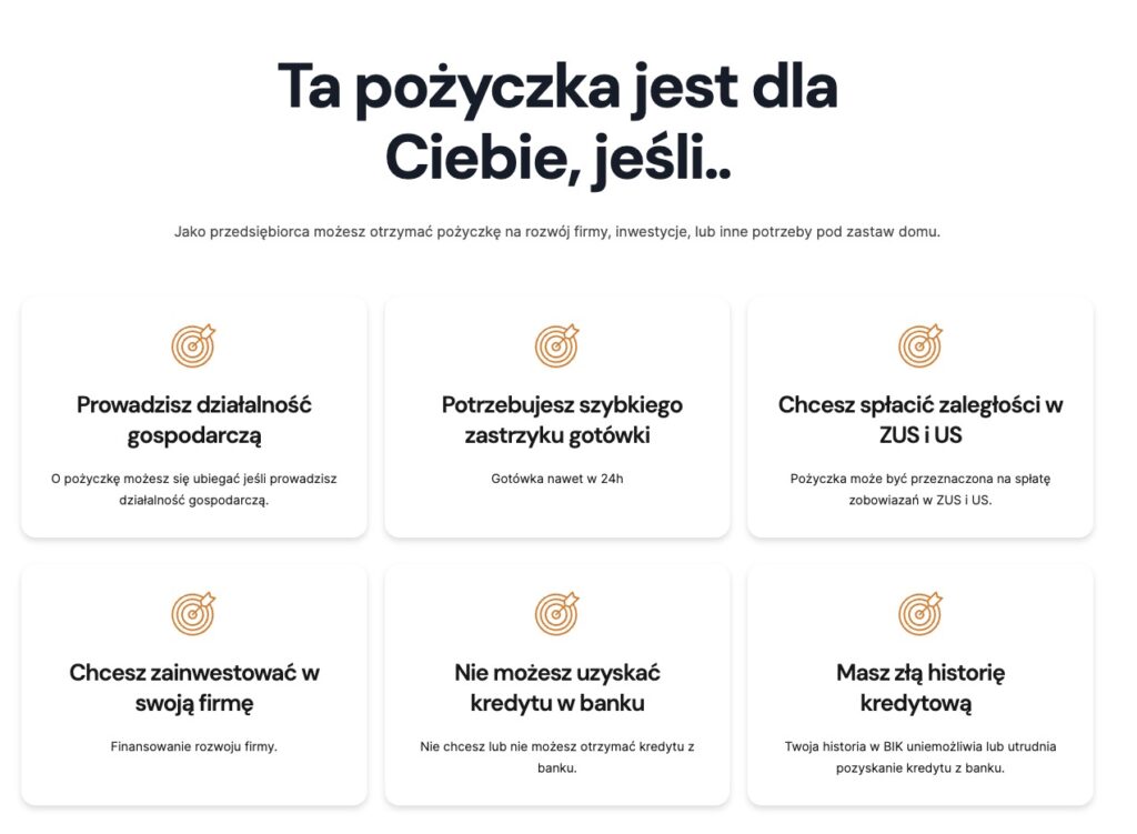 pożyczka dla firmy pod zastaw 