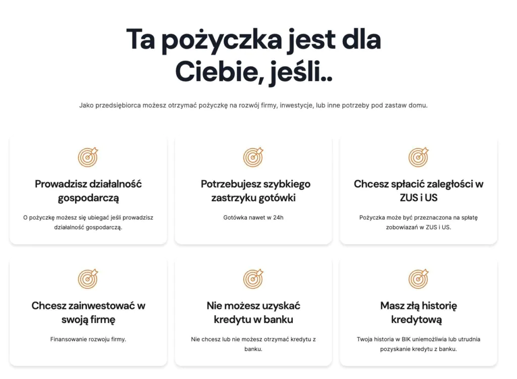 pożyczka dla firmy pod zastaw 